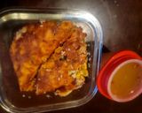 A picture of step 4 of Jalapeno Corn Pudding w/Glaze on side.