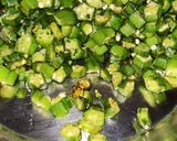 भिंडी की सब्जी (bhindi ki sabzi recipe in Hindi) रेसिपी चरण 2 फोटो