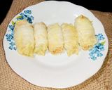 Foto langkah ke 3 dari resep Sawi Putih Gulung Duo Protein.