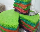 Foto langkah ke 8 dari resep Rainbow cake kukus#BikinRamadanBerkasan.