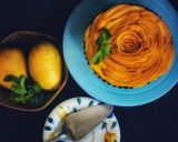 A picture of step 4 of Baked Mango Cheesecake with Yogurt.