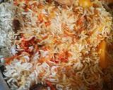 A picture of step 5 of Chicken biryani.