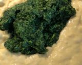 Une image de l'étape 5 de Cake salé à la feta et aux épinards.
