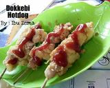 Foto langkah ke 2 dari resep Dokkebi Hotdog street food korea selatan.