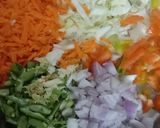 A picture of step 2 of Chinese Bhel.