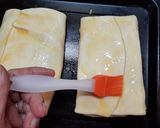 Foto del paso 3 de la receta: Strudel expréss de espinaca, jamón y queso 🧀