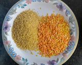 A picture of step 1 of Vegetable broken wheat Khichdi.