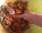 Tepsis zabfasírt édesburgonyával és lencsével (vegán) recept fázis 2 fotója