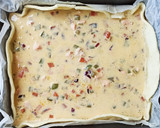Foto del paso 4 de la receta: Quiche de salmón, verduras y queso de cabra