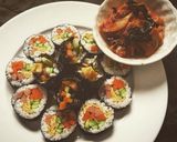 Hình bước làm 9 của món Cơm cuộn Hàn Quốc (KimBab)
