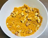 A picture of step 4 of Mango Custard Pudding with Walnuts.