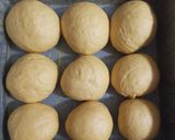 Foto langkah ke 6 dari resep Pumpkin Bread Chocolate Filling (Roti Labu Kuning isi coklat).