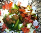 A picture of step 3 of Khati mithi chaat.