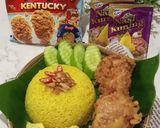 Foto langkah ke 5 dari resep Nasi Kuning Ayam Crispy.