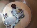 Chocolate almond fudge and chocolate almond walnut shake