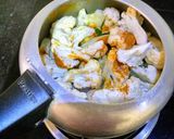 A picture of step 1 of Cauliflower and Moong Dal Curry.