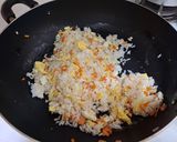 A picture of step 3 of Budget-Friendly Dish - Century Egg Fried Rice.