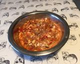 Une image de l'étape 10 de Farce / sauce aux courgettes, poivrons, feta et jambon cru.