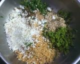 A picture of step 3 of Hara Chana kebab.