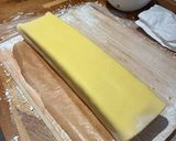 A picture of step 11 of Battenburg Cake (gluten free) 🧈.