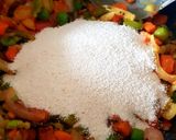A picture of step 4 of Mix Veg Upma.