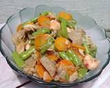Tumis/oseng buncis wortel dg udang+bakso langkah memasak 4 foto