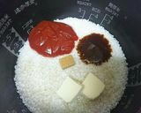 A picture of step 3 of Rice Cooker Ketchup Rice Omurice.