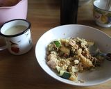 Foto del paso 3 de la receta: Ensalada de pasta y frutos marinos, pre y también fabricados y sopa de espárragos