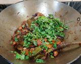 A picture of step 8 of EGGPLANT KABULI CHANA MASALA...