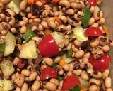 A picture of step 3 of Black eyed pea salad.