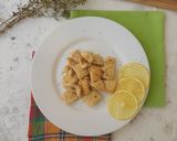 A picture of step 4 of Lemon Chicken Strips.