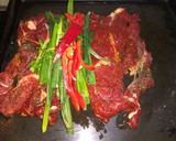 Foto del paso 1 de la receta: Al horno...Tapa de asado rellena 🤤verduras asadas+fideos!#truco