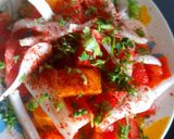 A picture of step 4 of Khada Pav Bhaji Sizzler.