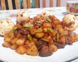 Foto langkah ke 9 dari resep Sambal goreng kentang ati telur.