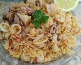 Foto del paso 5 de la receta Arroz con tomate cherry y calamares