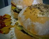 Foto del paso 7 de la receta: Hamburguesa Casera con Pan Artesanal!!🎅🍻