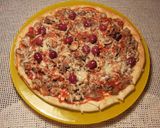 Foto del paso 16 de la receta Pizza de hojaldre con ternera picada y champiñones