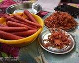 A picture of step 1 of Gajar Ka Halwa.