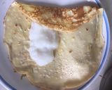 Kókuszkrémes palacsinta csokoládé öntettel recept fázis 3 fotója