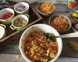 A picture of step 3 of Flattened corn bhel.
