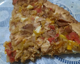 Foto del paso 9 de la receta: Tarta de pollo con morrón de lata y tomate