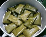 รูปขั้นตอนการทำที่ 4 ของ ขนมกล้วยนึ่ง สูตรป้าหมู