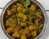 A picture of step 6 of Pumpkin guvar sabji.
