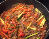 Foto del paso 3 de la receta: Espaguetis de Edamame con vegetales y carne de res salteados! #tallerdefotos