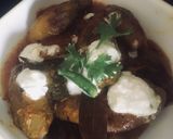 A picture of step 5 of Padwal with dahi and poshto.
