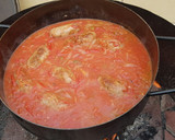 Foto del paso 5 de la receta: Chorizos a la pomarola en el disco!