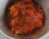 A picture of step 5 of Butter chicken pasta.