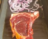 Foto del paso 8 de la receta: Costilla de novillo al grill, con nido de espinacas y calabaza
