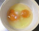 A picture of step 1 of Sweet Tamagoyaki (Japanese Rolled Omelet) for Bento.