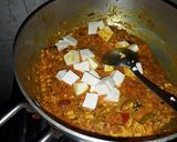A picture of step 3 of Paneer khaber.